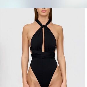 TALA HAMPTONS PLUNGE NECK MULTIWAY SWIMSUIT